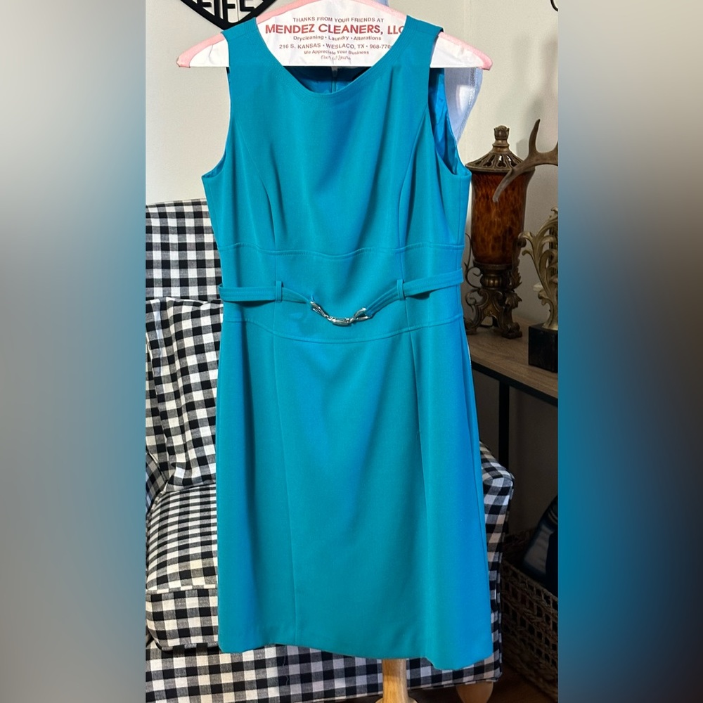 Isabella DeMarco Size 10 Turquoise Dress